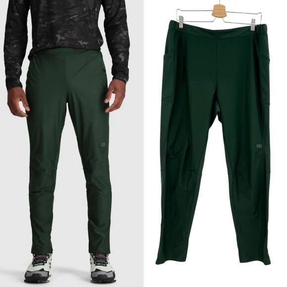 Outdoor Research Deviator Wind Pants Athleisure Active Green‎ Size XL